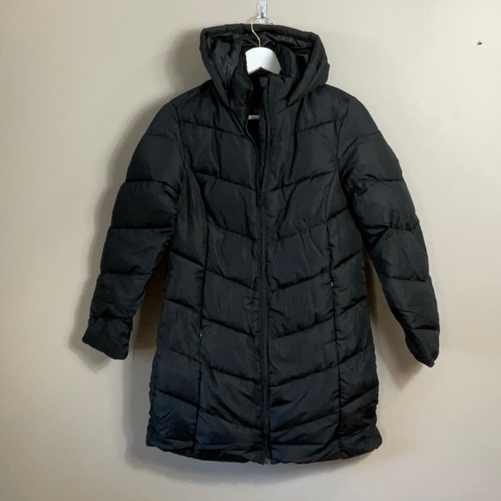 Big Chill Black puffer hooded black jacket